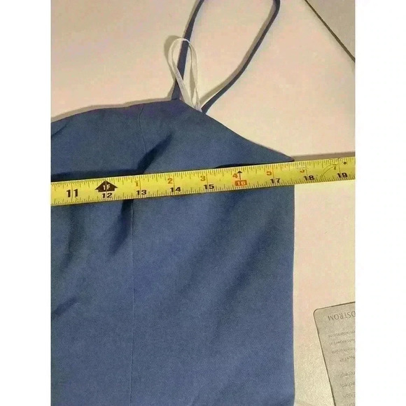 WAYF The Lettie Column Gown Evening BLUE Bridesmaids Dress - Picture 11 of 12